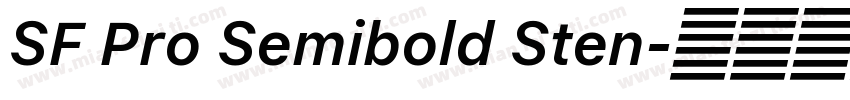 SF Pro Semibold Sten字体转换